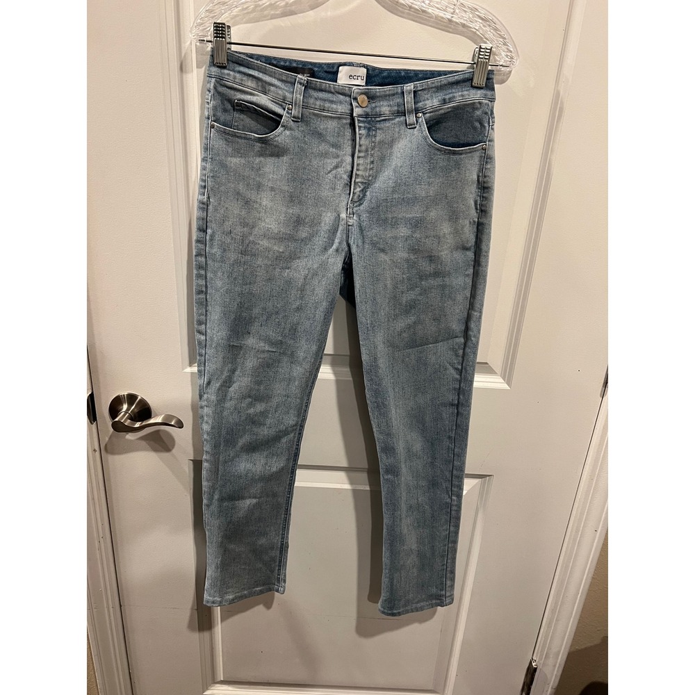 Ecru Womens The Abbot Slouchy Jean Light Wash Blue 26
